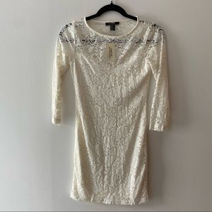 Forever 21 Ivory lace dress